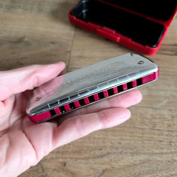 Hohner Golden Melody harmonica made in Germanyin original box. Key C - Picture 8 of 12